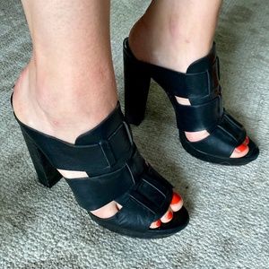 Vera Wang Lavender Strappy Heels